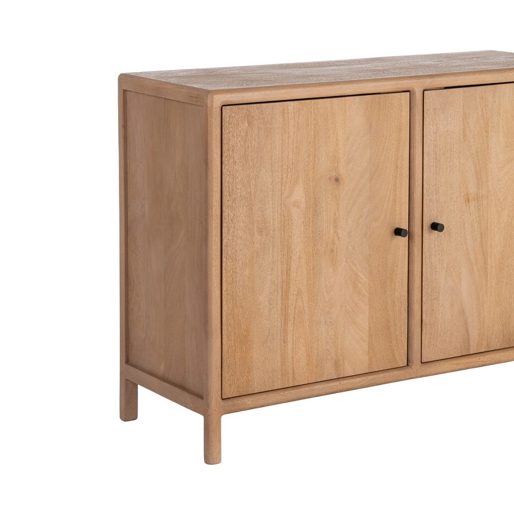 Buffet Kano 2 portes en bois de manguier naturel - vue 6 | Square Paris