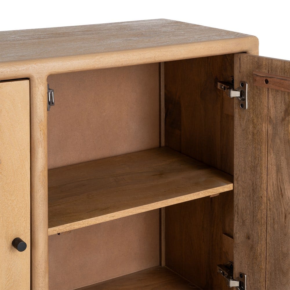 Buffet Kano 3 portes en bois de manguier naturel - vue 8 | Square Paris