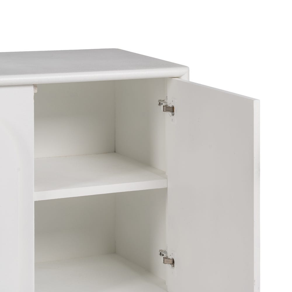 Buffet Elen 3 portes blanc à motif arche - vue 9 | Square Paris