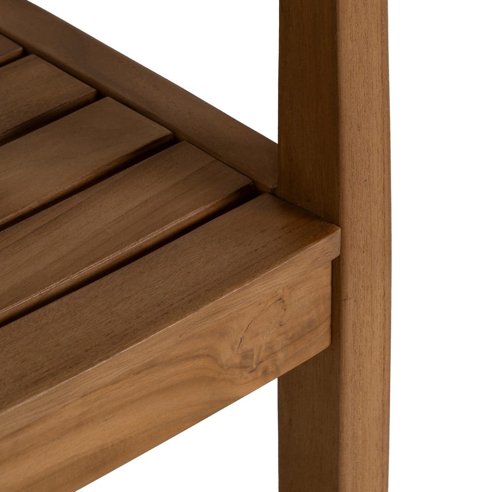 Chaise Kura en teck massif avec accoudoirs - vue 10 | Square Paris