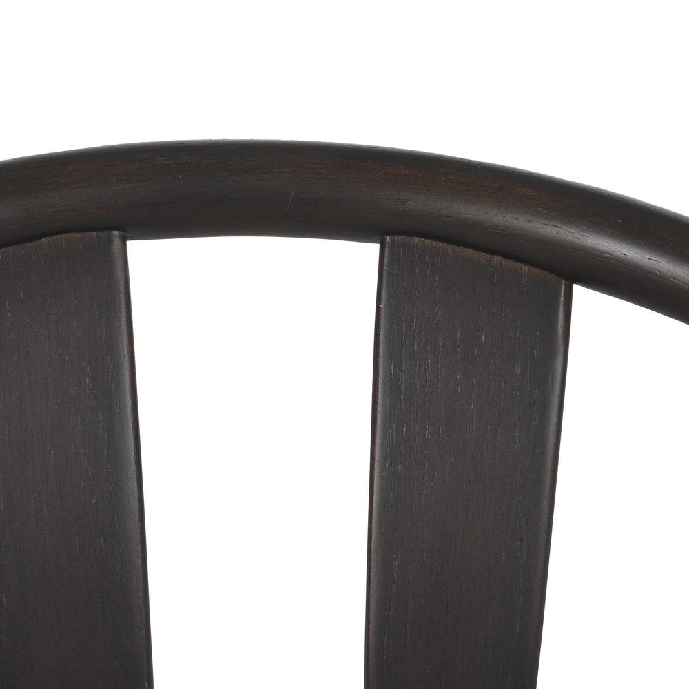 Chaise Vetta en chêne marron foncé avec accoudoirs - vue 12 | Square Paris