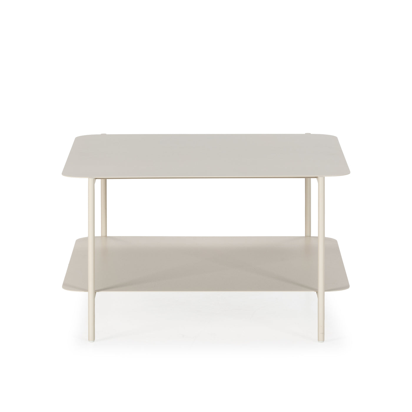 Table basse carrée GARDA beige, vue 3 | Square Paris