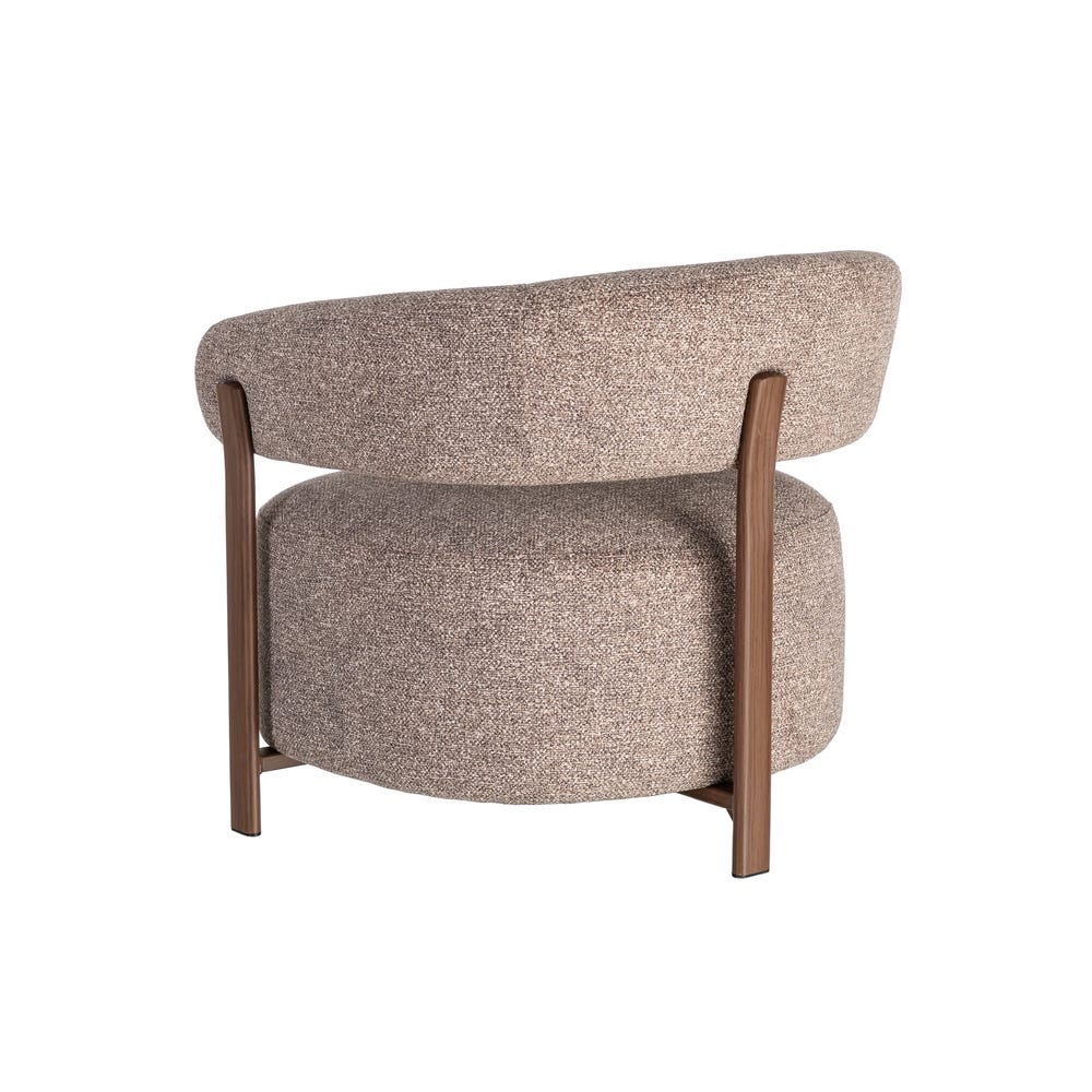 Fauteuil Sani en tissu chiné taupe - vue 11 | Square Paris