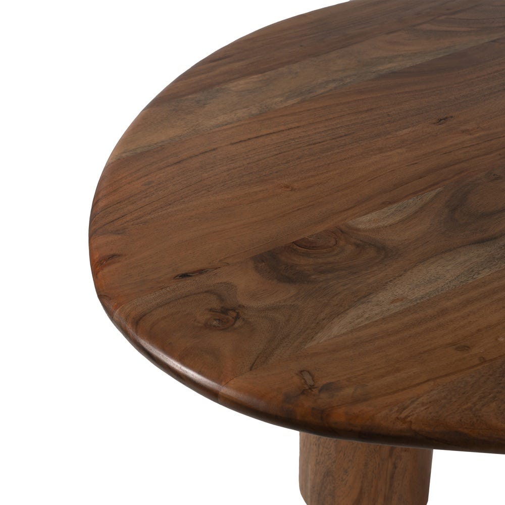 Table à manger Nami en acacia massif, plateau organique 240 cm - vue 2 | Square Paris