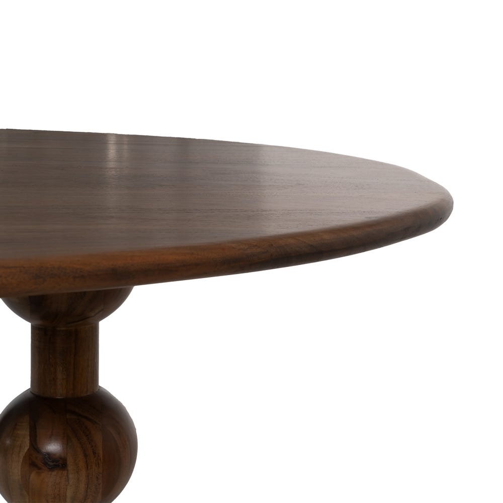 Table à manger Nami en acacia massif, plateau organique 240 cm - vue 4 | Square Paris