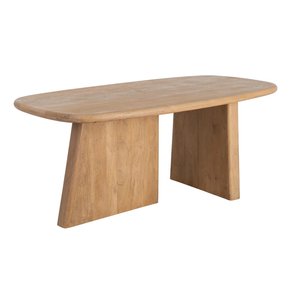 Table à manger Noya en manguier massif naturel - vue 3 | Square Paris