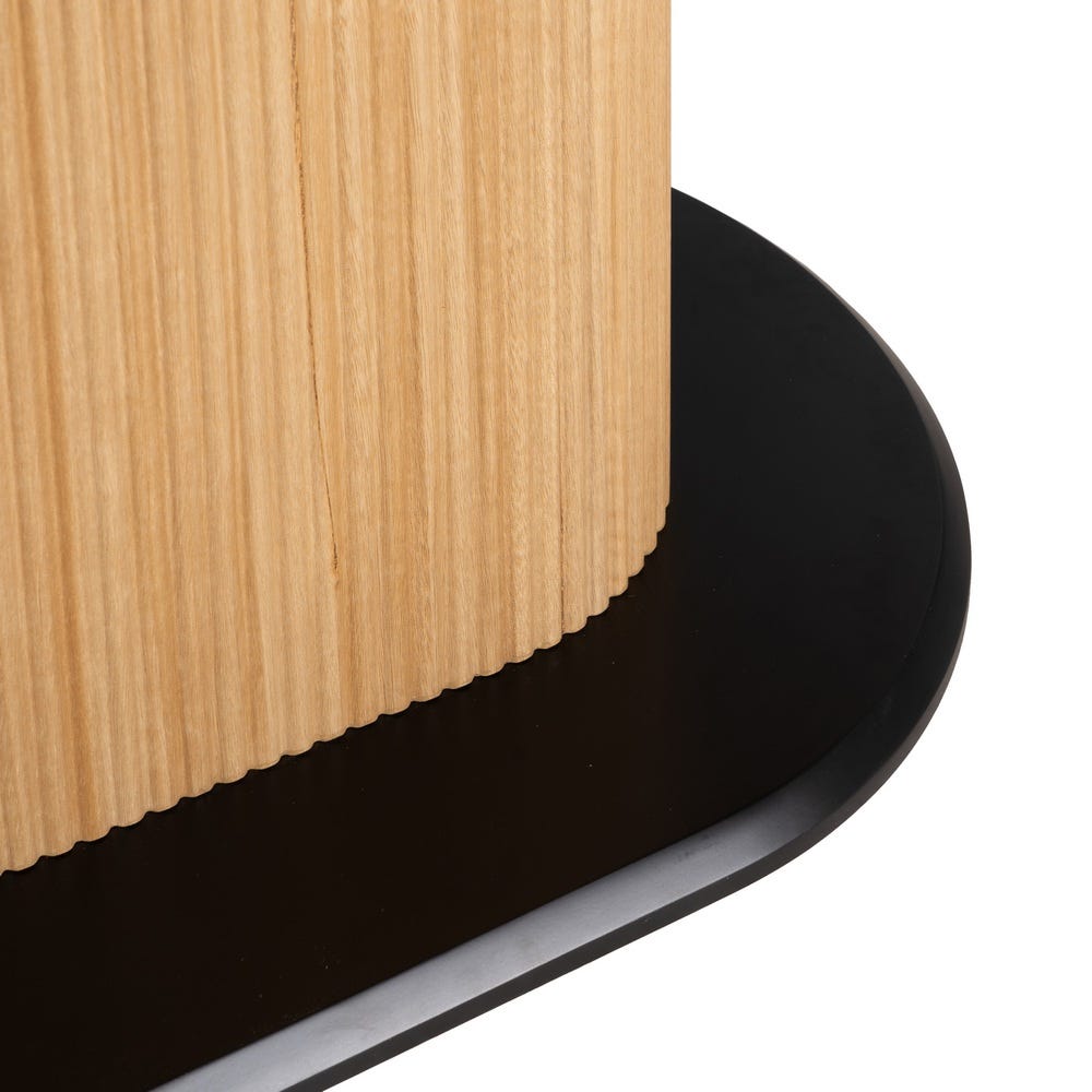 Table ovale Nori en céramique effet marbre - vue 8 | Square Paris
