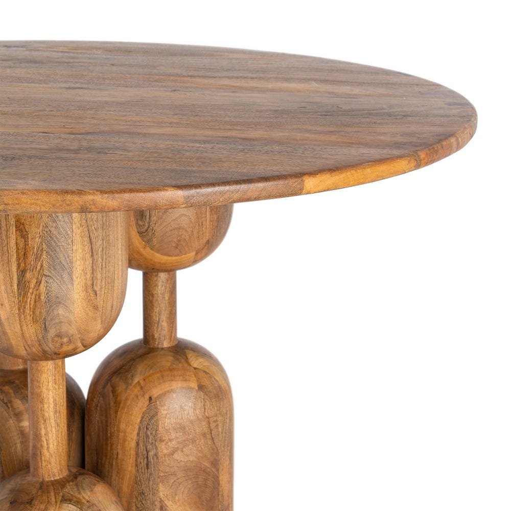 Table ronde Legno en manguier massif - vue 6 | Square Paris