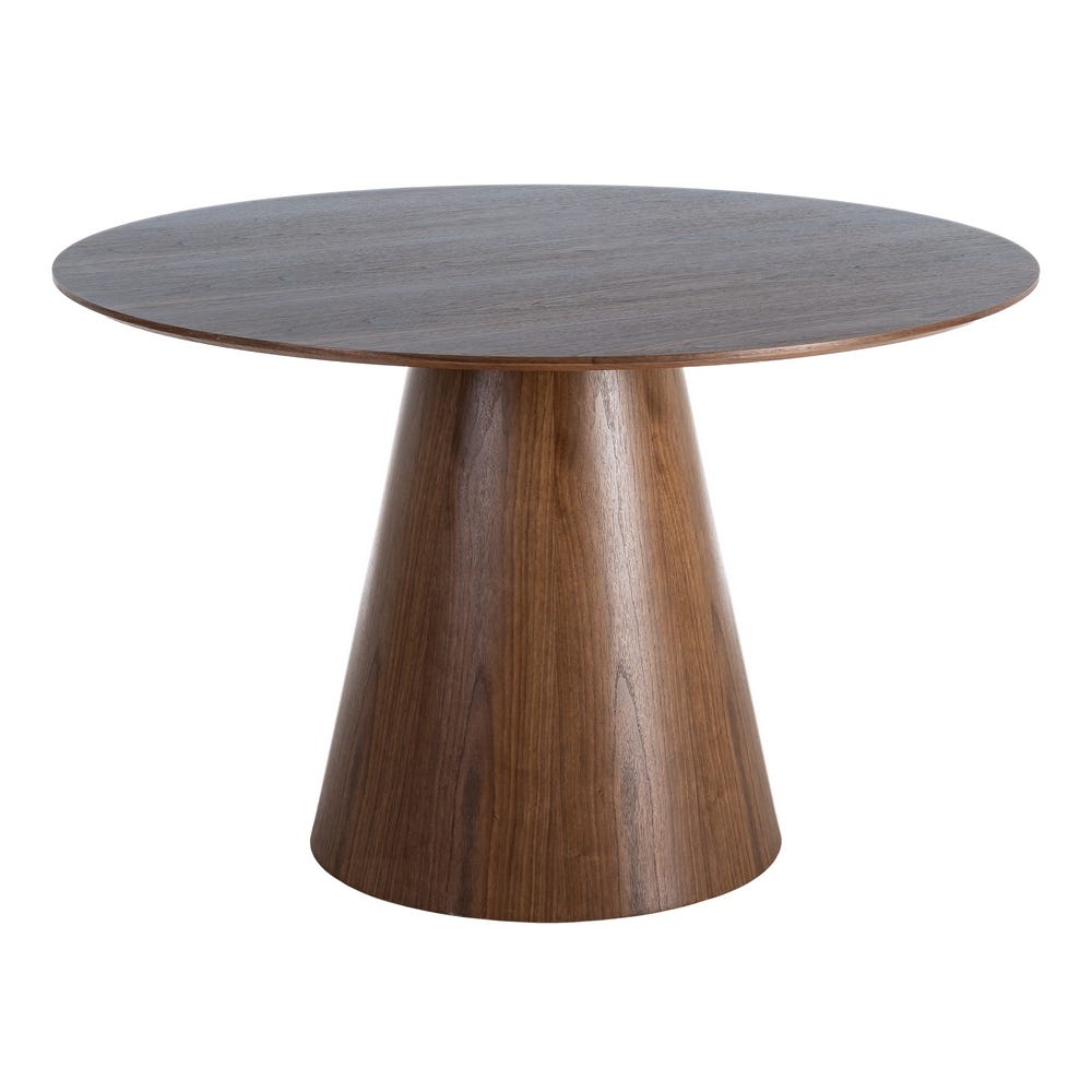 Table ronde Bosco effet bois foncé - vue 2 | Square Paris