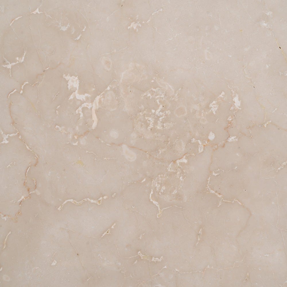 Table ronde Kaze en marbre beige et bois de manguier - vue 10 | Square Paris