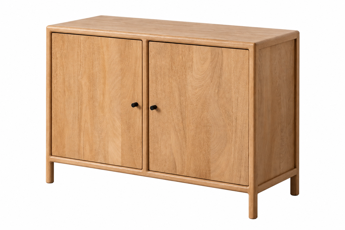 Buffet Kano 2 portes en bois de manguier naturel - vue 4 | Square Paris