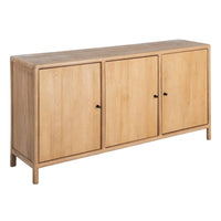 Buffet Kano 3 portes en bois de manguier naturel - vue 5 | Square Paris
