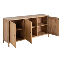 Buffet Kano 3 portes en bois de manguier naturel - vue 6 | Square Paris