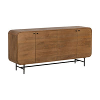 Buffet Towa 4 portes en bois de manguier massif - vue 4 | Square Paris