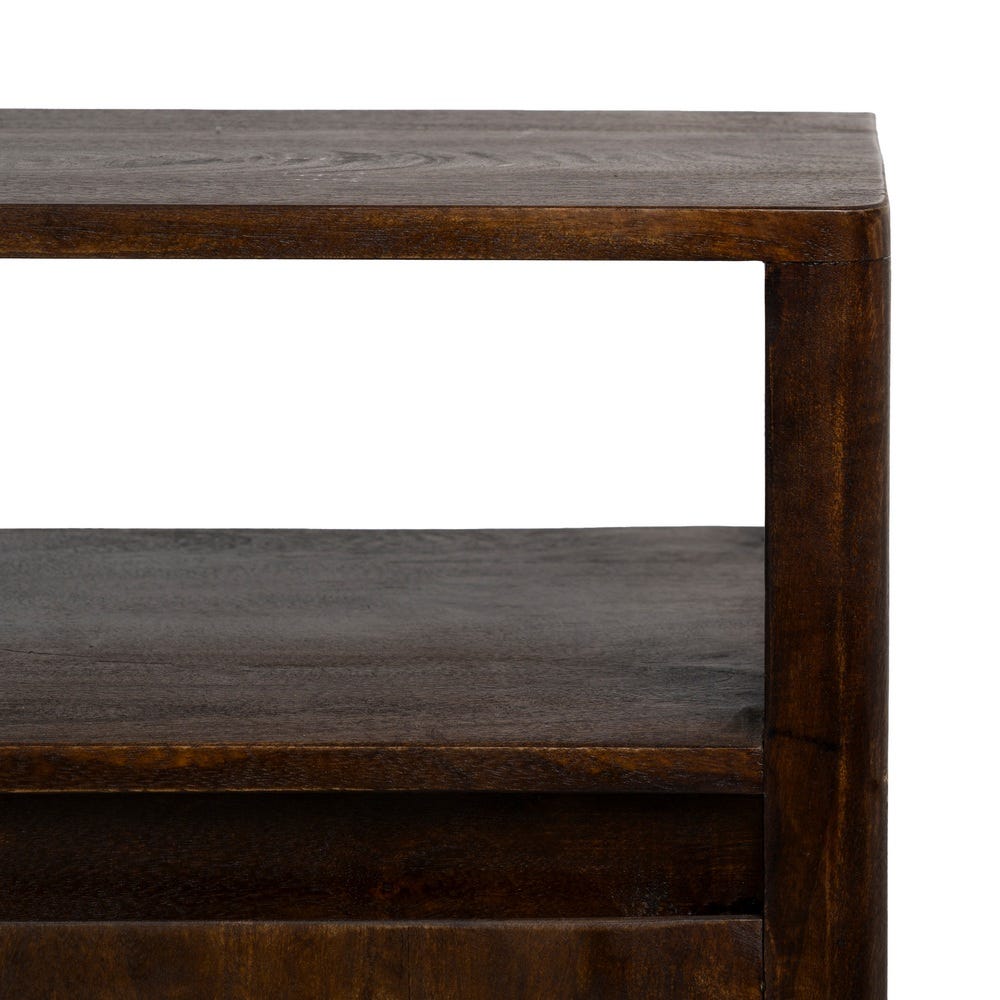Buffet Ryo 4 portes en bois de manguier massif marron foncé - vue 13 | Square Paris