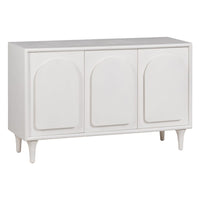 Buffet Elen 3 portes blanc à motif arche - vue 5 | Square Paris