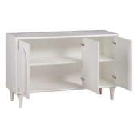 Buffet Elen 3 portes blanc à motif arche - vue 6 | Square Paris
