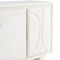 Buffet Cima 3 portes blanc à reliefs graphiques - vue 14 | Square Paris