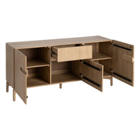Buffet Kent 3 portes 1 tiroir en bois de manguier massif - vue 6 | Square Paris