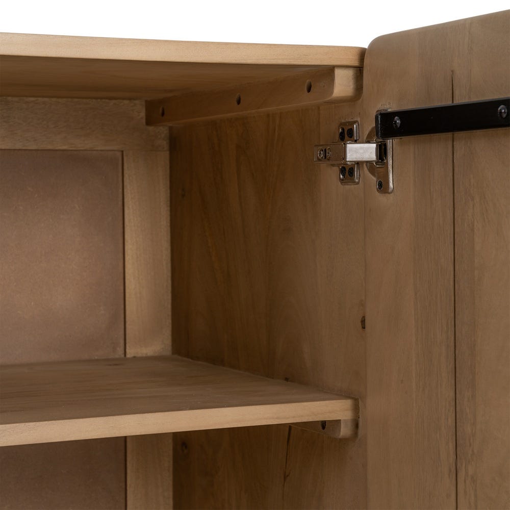 Buffet Kent 3 portes 1 tiroir en bois de manguier massif - vue 8 | Square Paris