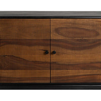 Buffet Lina 3 portes en bois de manguier noir et sheesham - vue 7 | Square Paris