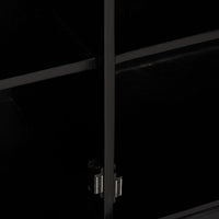 Buffet Lina 3 portes en bois de manguier noir et sheesham - vue 9 | Square Paris