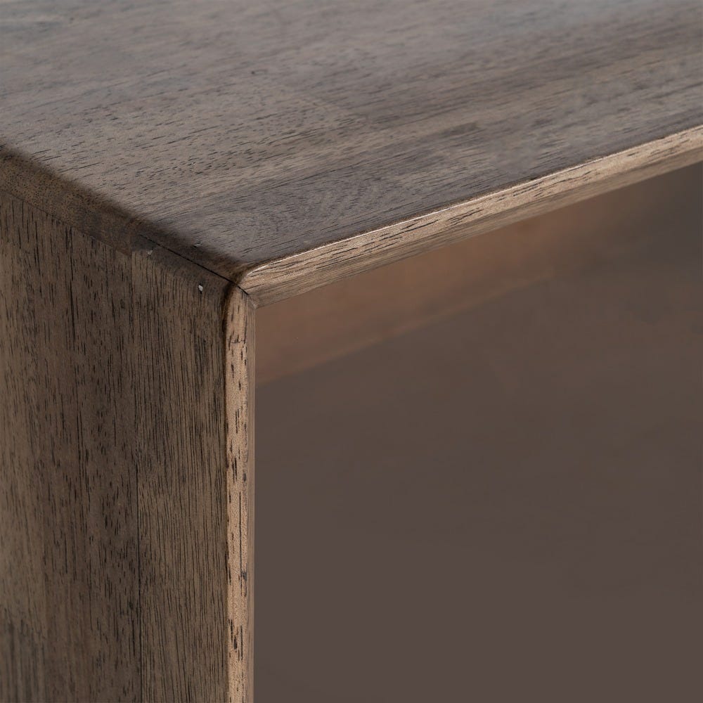 Buffet Malo 4 portes vitrées en bois d'hévéa - vue 9 | Square Paris
