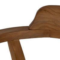 Chaise Kura en teck massif avec accoudoirs - vue 9 | Square Paris