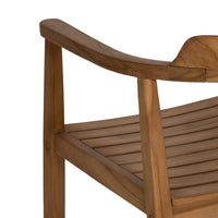 Chaise Kura en teck massif avec accoudoirs - vue 12 | Square Paris