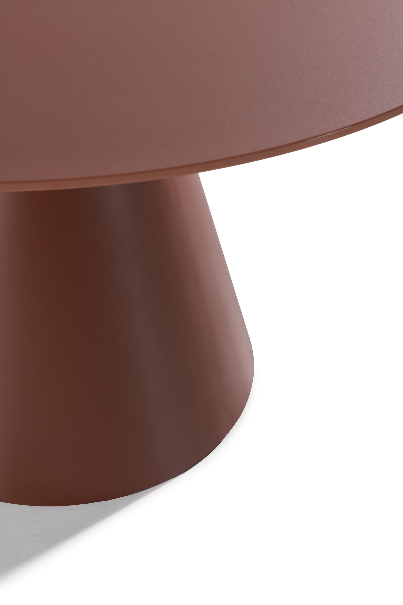 Table ronde IDRA 120 cm terracotta, vue 3 | Square Paris