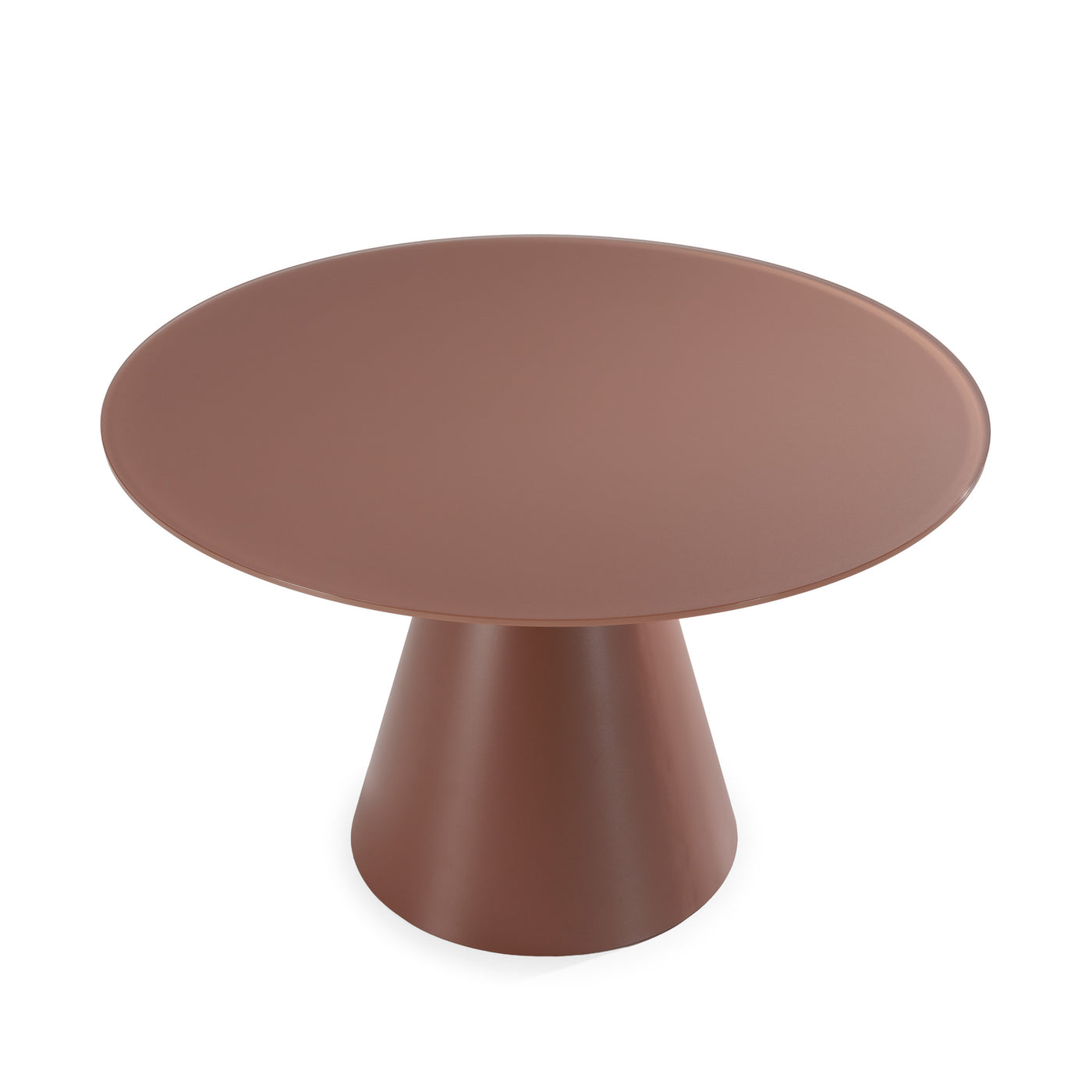 Table ronde IDRA 120 cm terracotta, vue 7 | Square Paris