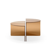 Set de 2 tables basses LUZ marron, vue 5 | Square Paris