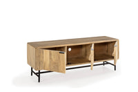 Meuble TV KORA 3 portes bois de manguier, vue 7 | Square Paris