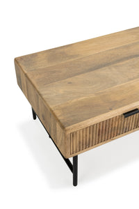 Table basse KORA bois de manguier, vue 2 | Square Paris
