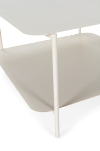 Table basse carrée GARDA beige, vue 2 | Square Paris