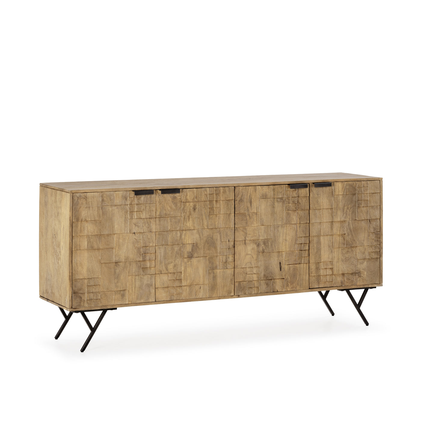Buffet Maya bois de manguier laqué, vue 4 | Square Paris