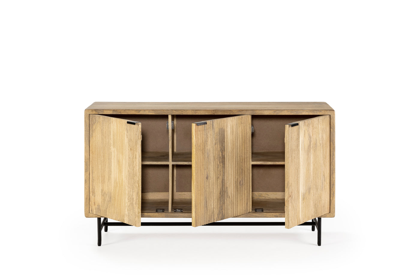 Buffet KORA 3 portes bois de manguier, vue 4 | Square Paris