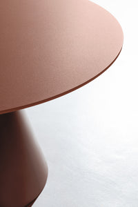 Table ronde IDRA 120 cm terracotta, vue 2 | Square Paris