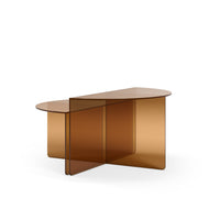 Set de 2 tables basses LUZ marron, vue 4 | Square Paris