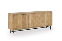 Buffet KORA 4 portes bois de manguier, vue 4 | Square Paris