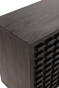 Buffet AIKO 200 cm noir, vue 5 | Square Paris