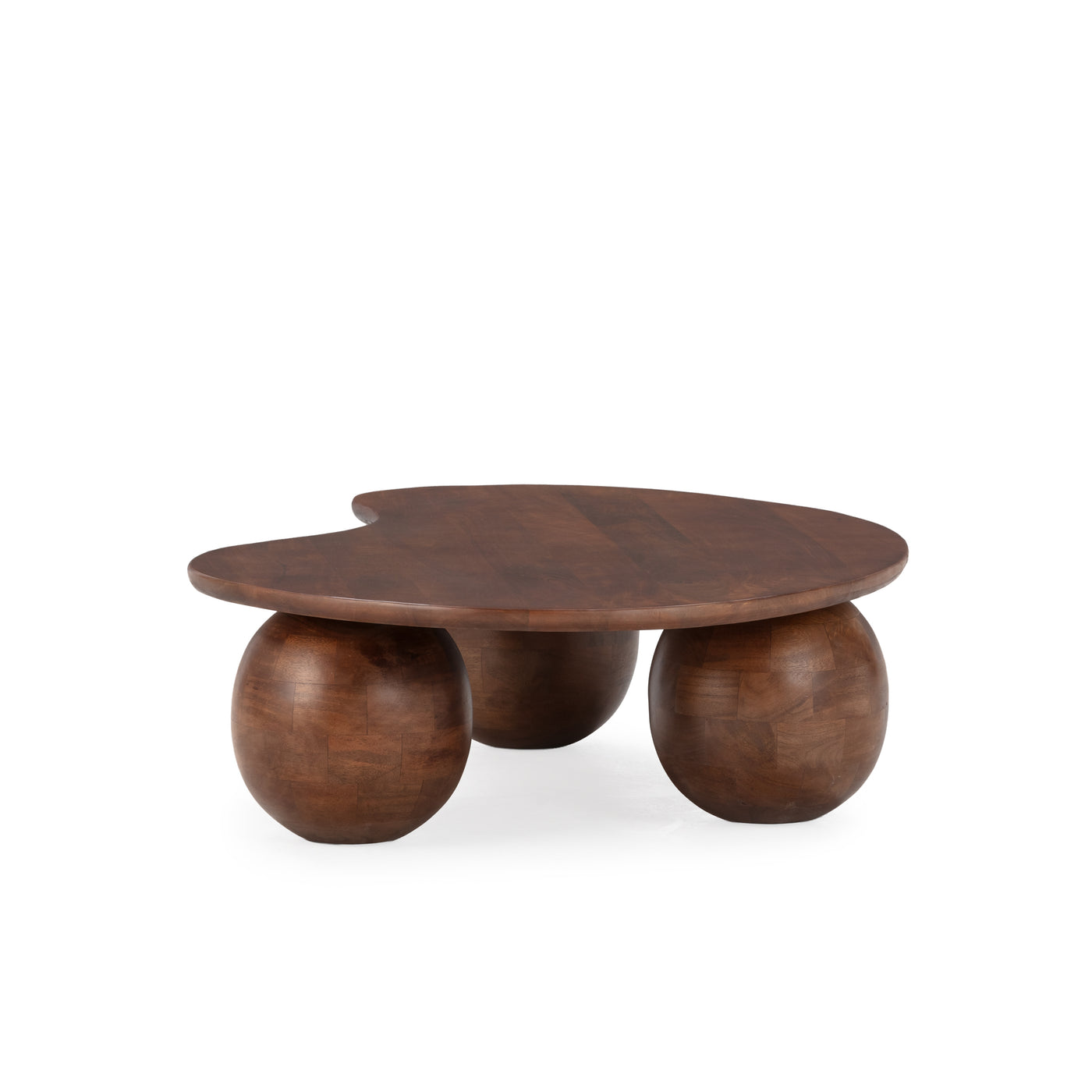 Table basse ASKA marron, vue 3 | Square Paris