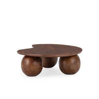 Table basse ASKA marron, vue 3 | Square Paris