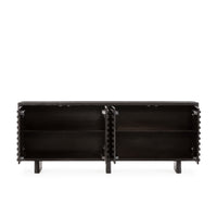 Buffet AIKO 200 cm noir, vue 1 | Square Paris