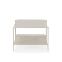 Table basse rectangulaire GARDA crème, vue 3 | Square Paris