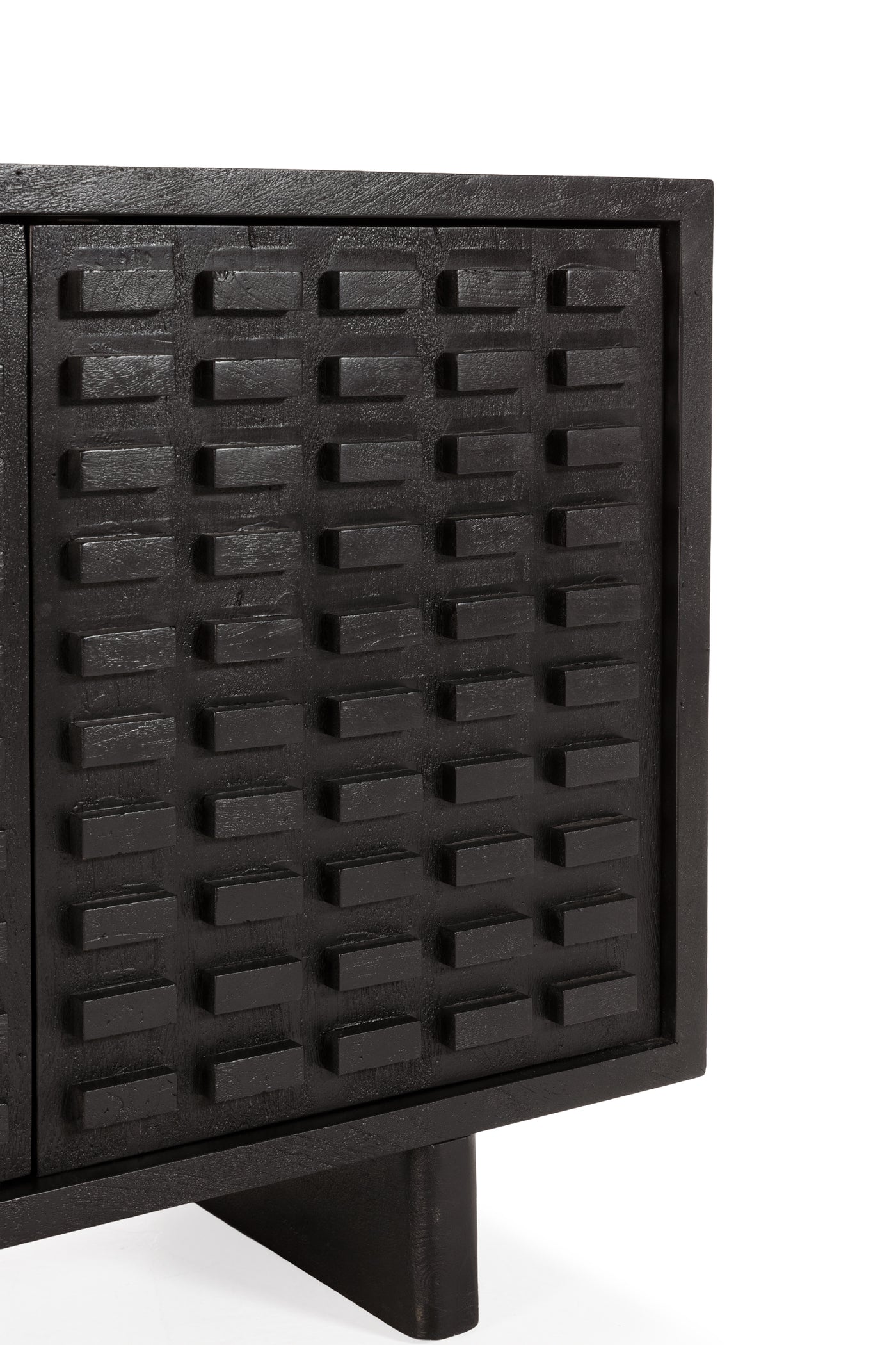 Buffet AIKO 200 cm noir, vue 3 | Square Paris