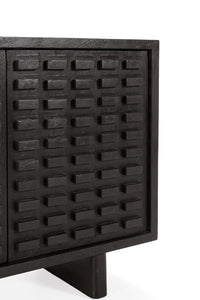 Buffet AIKO 200 cm noir, vue 3 | Square Paris