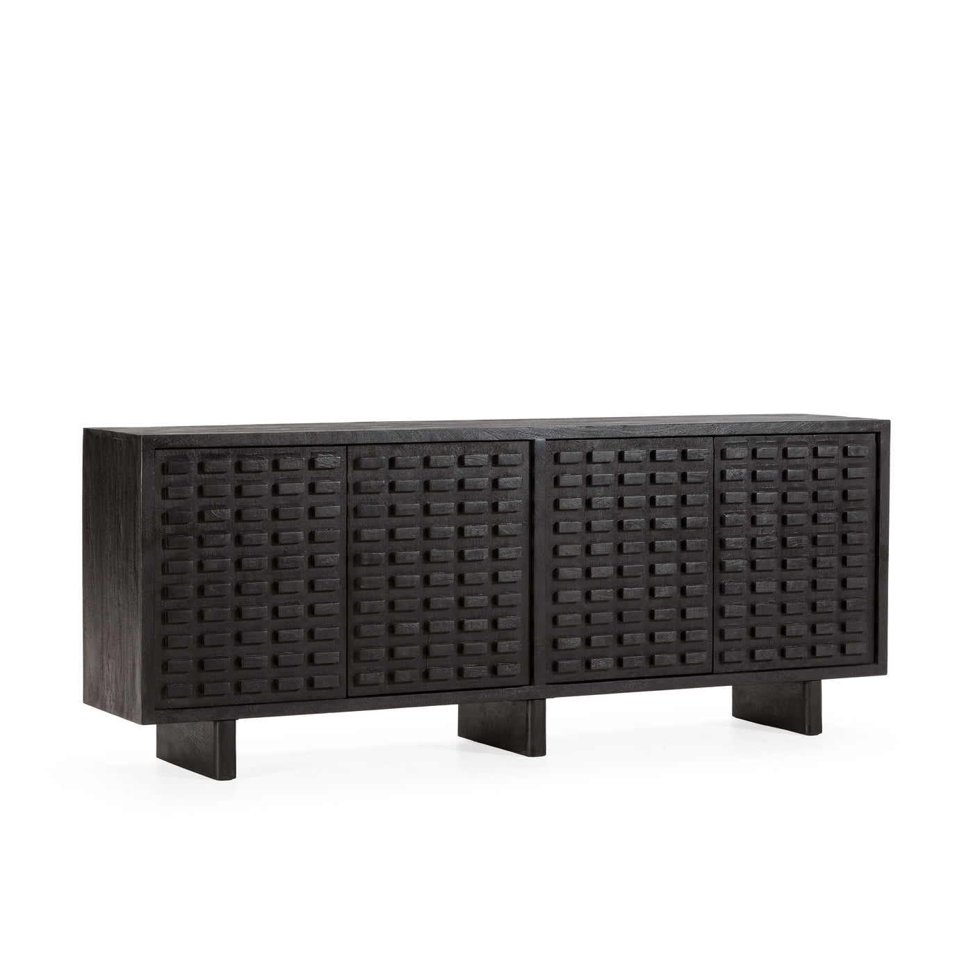 Buffet AIKO 200 cm noir, vue 8 | Square Paris