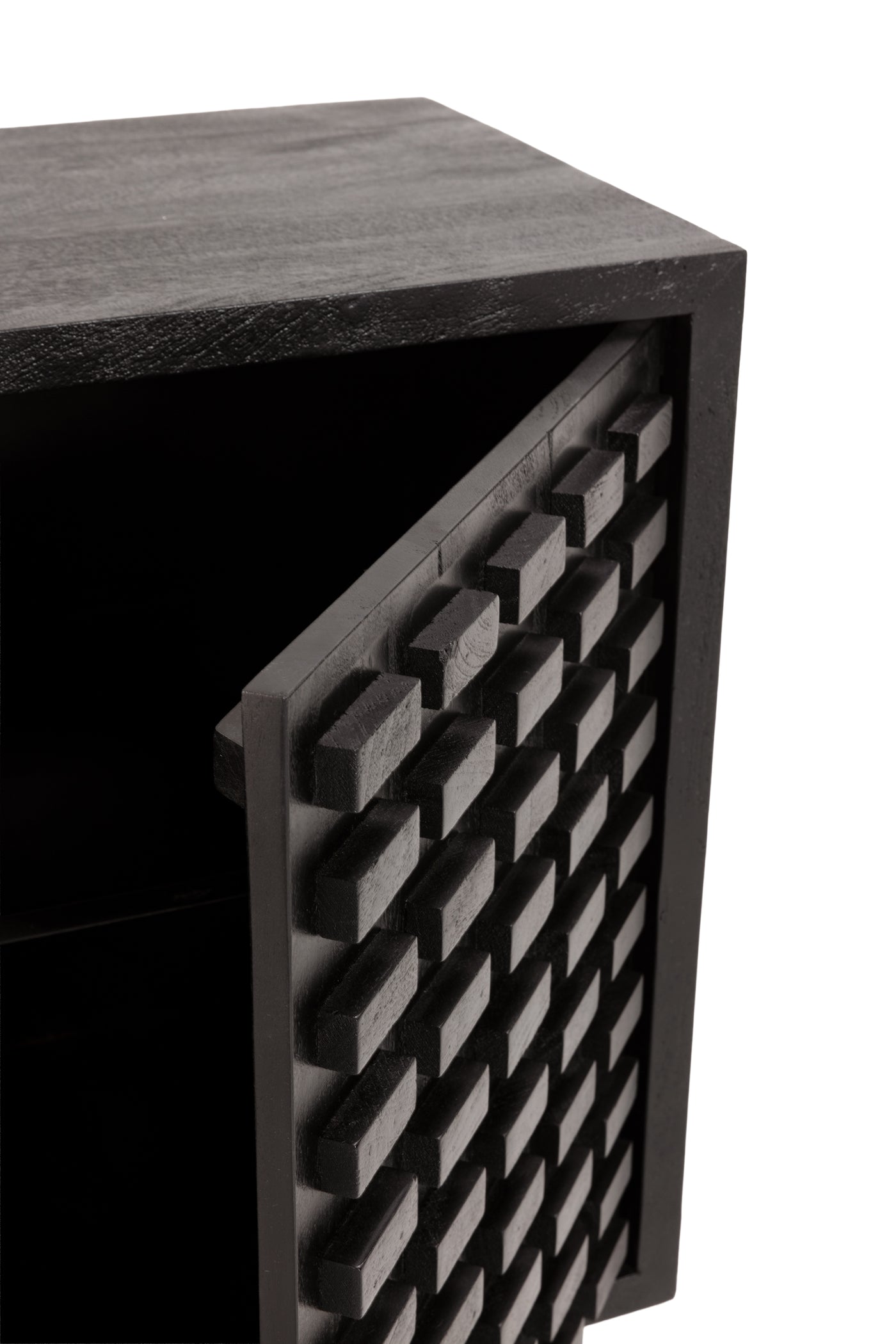 Buffet AIKO 200 cm noir, vue 4 | Square Paris