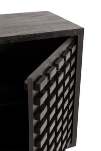 Buffet AIKO 200 cm noir, vue 4 | Square Paris